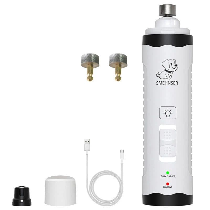 image-Rechargeable USB Charging Pet Dog Nail Grinders,Electric Clippers, Cat Paws, Nail Grooming Trimmer Tools