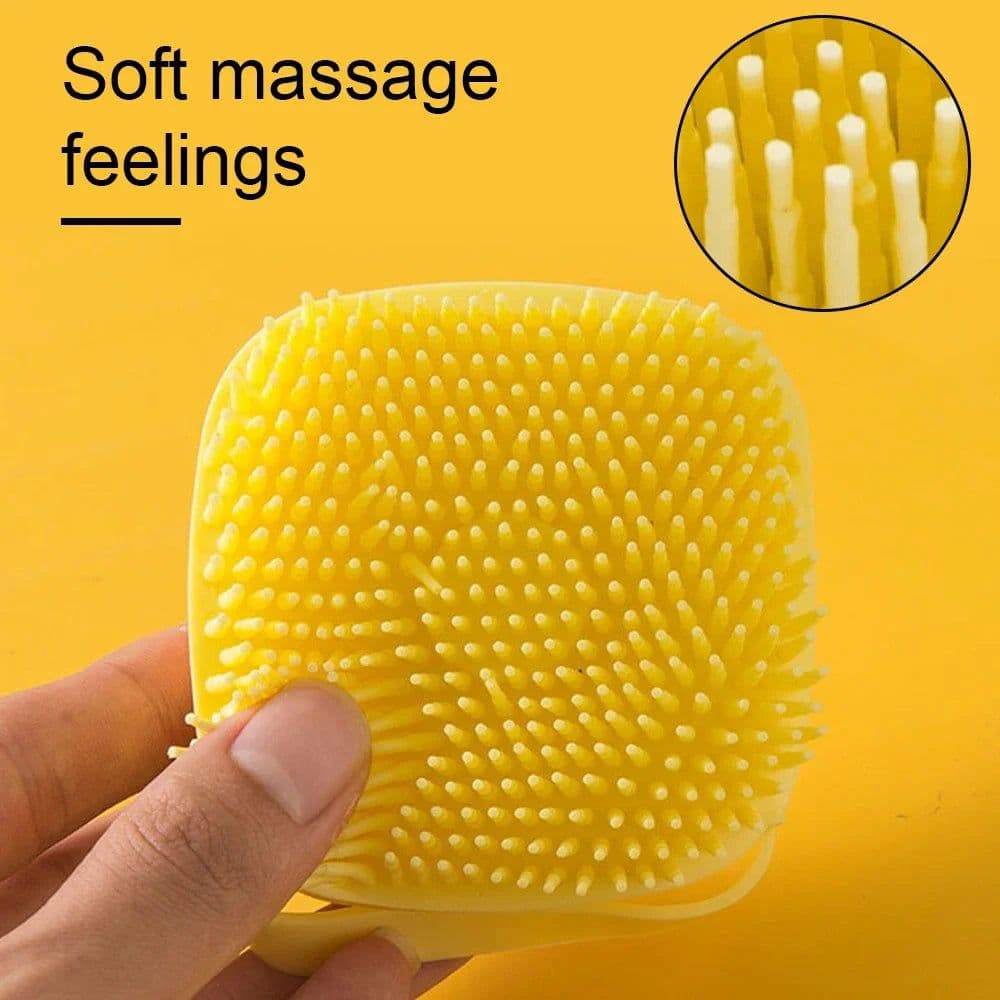 image-Soft Silicone Dog Brush Pet Shampoo Massager Bath Brush Bathroom Puppycat Washing Massage Dispenser Grooming Shower Brush
