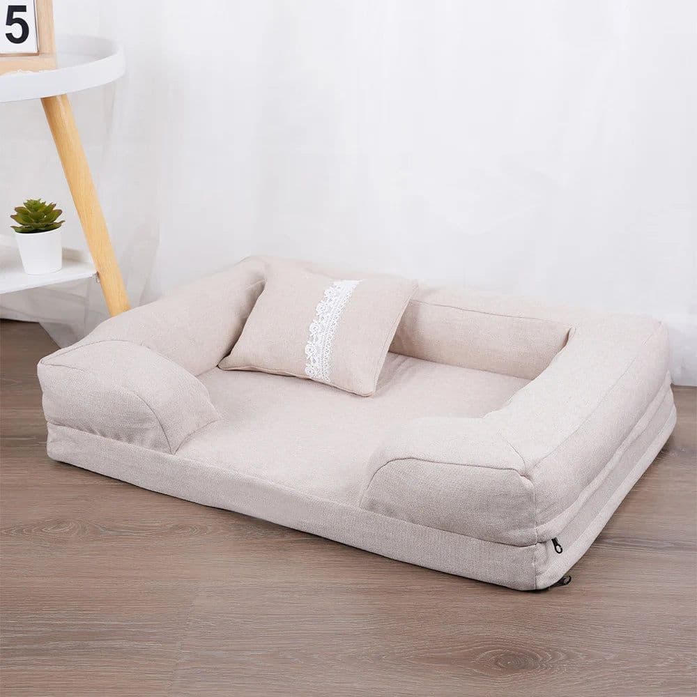 image-Dog Mat Beds for Dogs Kennel Washable Bed Pets Products Supplies Cushion Small Large Accessorys Plush Medium Sofa Pet Cats Puppy
