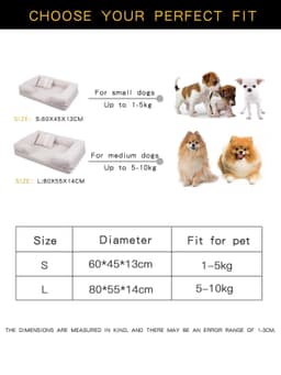 image-Dog Mat Beds for Dogs Kennel Washable Bed Pets Products Supplies Cushion Small Large Accessorys Plush Medium Sofa Pet Cats Puppy