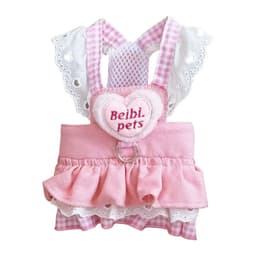image-Pink Princess Accessories For Small Dogs Love Baby Pet Vest Harness Collar Apparel XS XL Kitten Puppy Cat Chest Strap Yorkshire