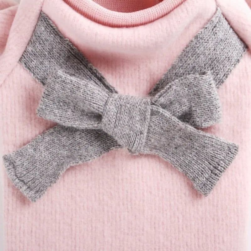 image-Spring Witer Pet Clothes Elegant Luxury Fur Winter Overcoat For Small Dog Cat Clothes Bowknot Chihuahua