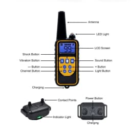 image-800m Electric Dog Training Collar Waterproof Rechargeable