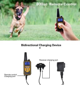image-800m Electric Dog Training Collar Waterproof Rechargeable