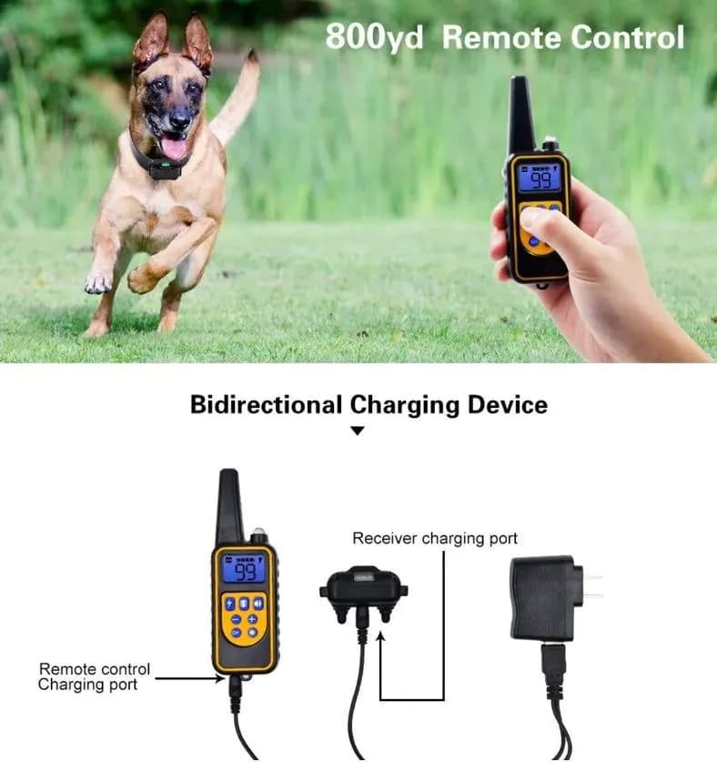 image-800m Electric Dog Training Collar Waterproof Rechargeable