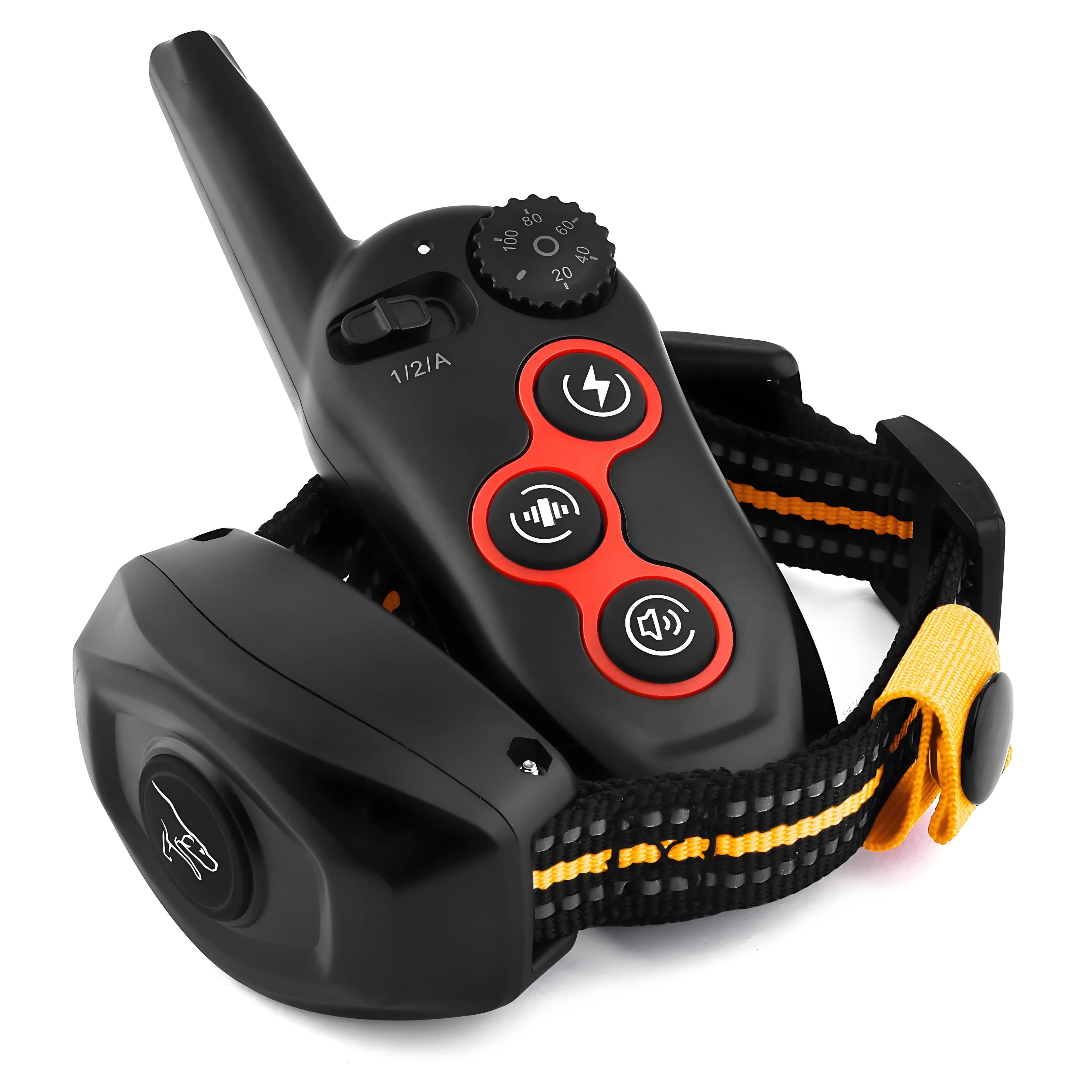 image-Dog Training Collar/Auto-barking Stopper 2 in 1 Function 500m Remote Control Range Waterproof Pet Electric Collar For Most Dogs