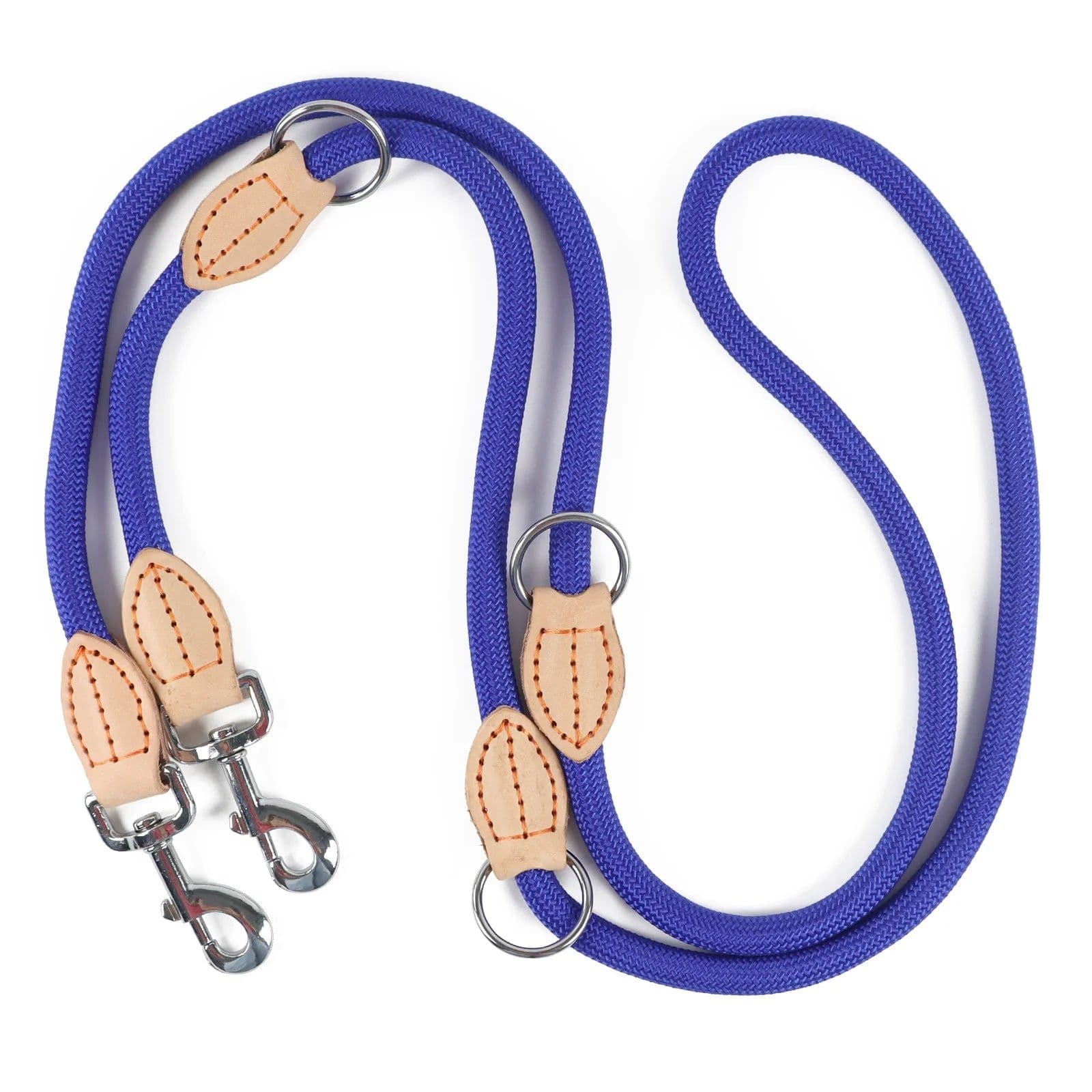 image-Multipurpose Dog Double Leash Medium Adjustable and Nylon Luxury Hands Free Small Dog Leash leashes For 2 Dogs