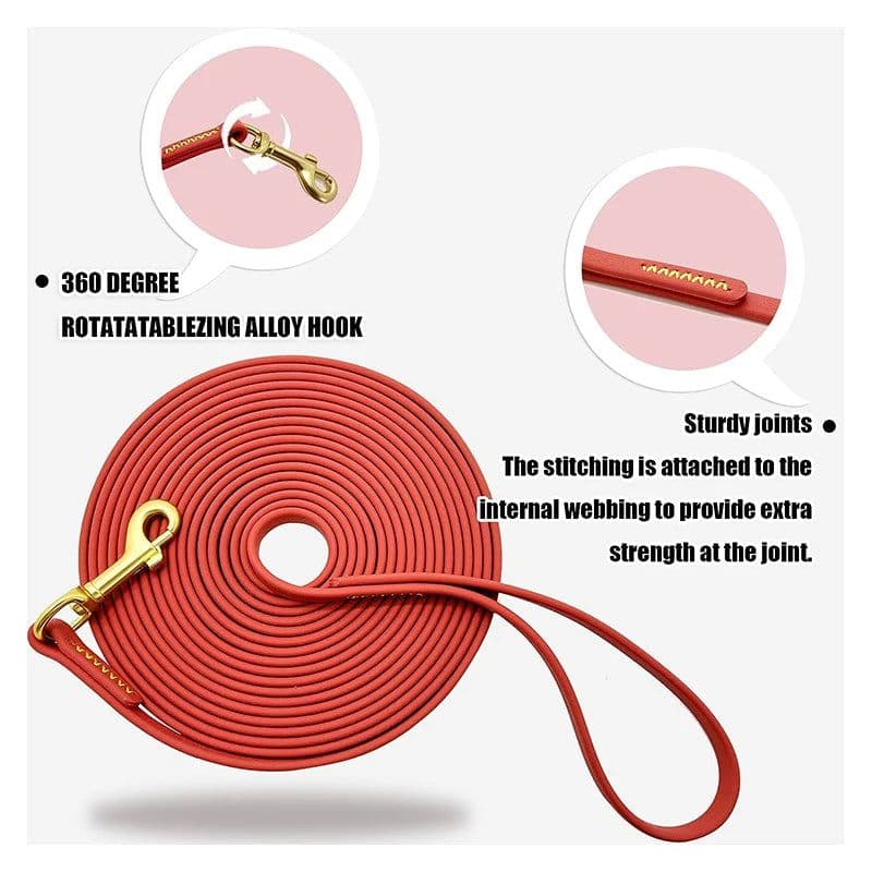 image-3M 6M 9M Dog Leash Long PVC Pet Leashes Easy To Clean Rope Waterproof Training Leash For Large Medium Small Dogs