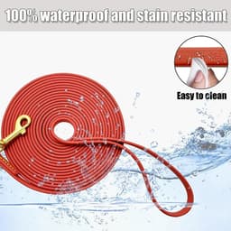 image-3M 6M 9M Dog Leash Long PVC Pet Leashes Easy To Clean Rope Waterproof Training Leash For Large Medium Small Dogs