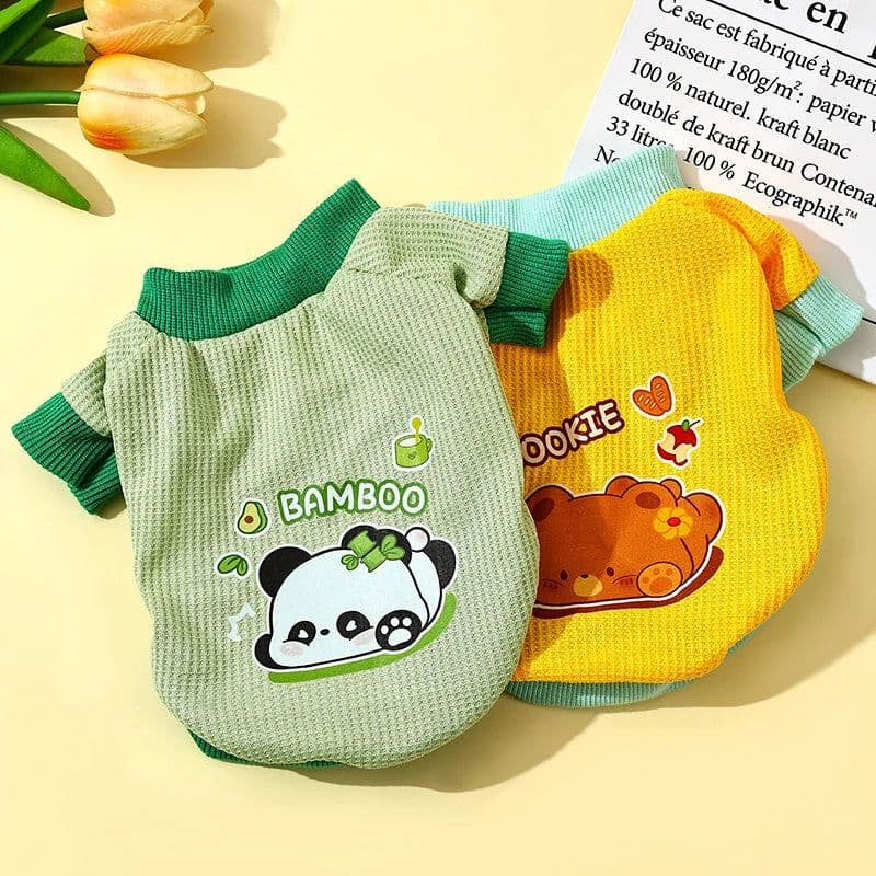 image-Pet autumn and winter sweaters spring and autumn sweaters cat and dog clothing original patterns colorful animal prints clothin