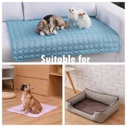 image-Dog Cat Cooling Mat Summer Pet Cold Bed Extra Large For Small Big Dogs Pet Accessories Cat Durable Blanket Sofa Ice Pad Blanket