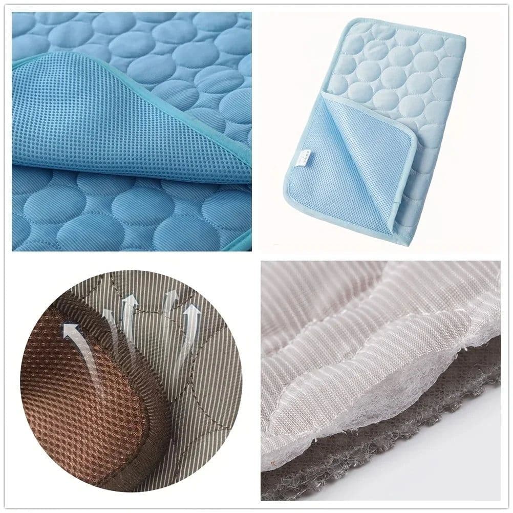 image-Dog Cat Cooling Mat Summer Pet Cold Bed Extra Large For Small Big Dogs Pet Accessories Cat Durable Blanket Sofa Ice Pad Blanket