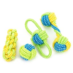 image-HOOPET Dog Toy Chews Cotton Rope Knot Ball Grinding Teeth Odontoprisis Pet Large Small 7 Style Options
