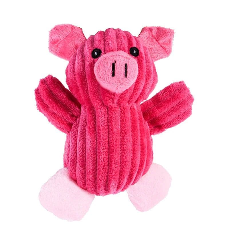 image-1pc Colorful Screaming Rubber Pig Pet Teasing Squeak Squeaker Chew Toy Puppy Toy for Dogs for Large Dogs Sound Voice Dog Toys