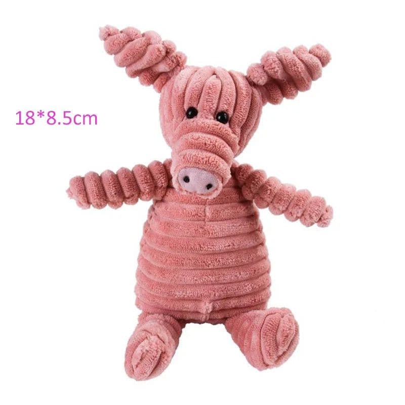 image-1pc Colorful Screaming Rubber Pig Pet Teasing Squeak Squeaker Chew Toy Puppy Toy for Dogs for Large Dogs Sound Voice Dog Toys