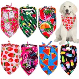 image-50pcs Dog bandana Dog Accessories Dog Scarf Summer Bandanas for Dogs Pet Dog Bandana Bulk Pet Supplies For Samll Dog Cat Bibs