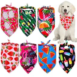 image-50pcs Dog bandana Dog Accessories Dog Scarf Summer Bandanas for Dogs Pet Dog Bandana Bulk Pet Supplies For Samll Dog Cat Bibs