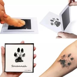image-1PC Super Large Pet Dog Cat Baby Handprint or Footprint Contactless Stamp Pad 100% Non-toxic and Mess-free