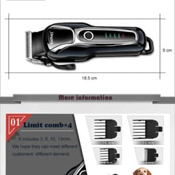 image-100-240v rechargeable professional dog hair trimmer for cat cutter grooming machine hair remover animal hair clipper for pet