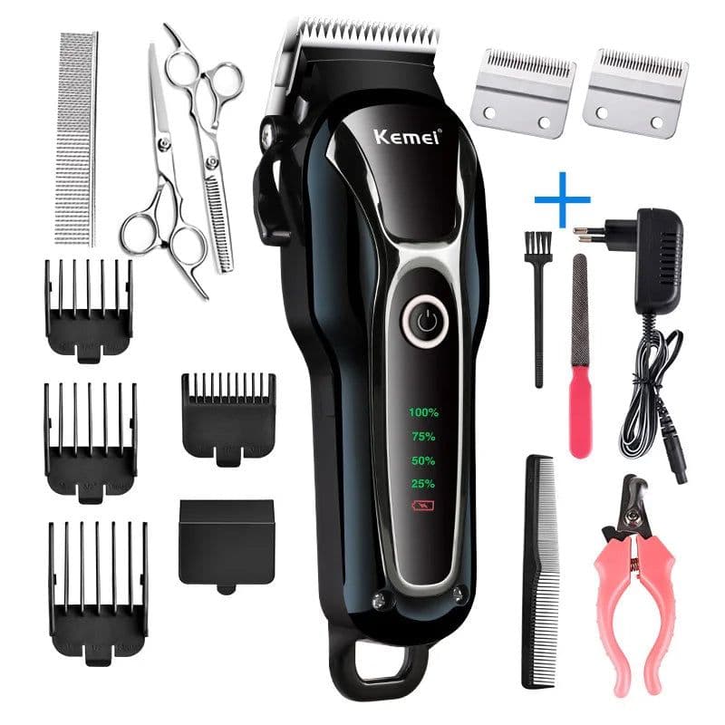 image-100-240v rechargeable professional dog hair trimmer for cat cutter grooming machine hair remover animal hair clipper for pet