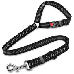 image-3in1 Dog Seat Belts Retractable Dog Car Seatbelt Reflective Elastic Nylon Pet Seat Belt for Vehicle Headrest Adjustable for Dogs