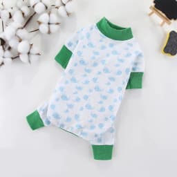 image-Pet Dog Clothes for Small Dogs Fashion Dog Jumpsuits Cute Print Puppy Pajamas Soft Cotton Pet Cat Jumpsuits Chihuahua Clothes