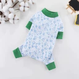 image-Pet Dog Clothes for Small Dogs Fashion Dog Jumpsuits Cute Print Puppy Pajamas Soft Cotton Pet Cat Jumpsuits Chihuahua Clothes