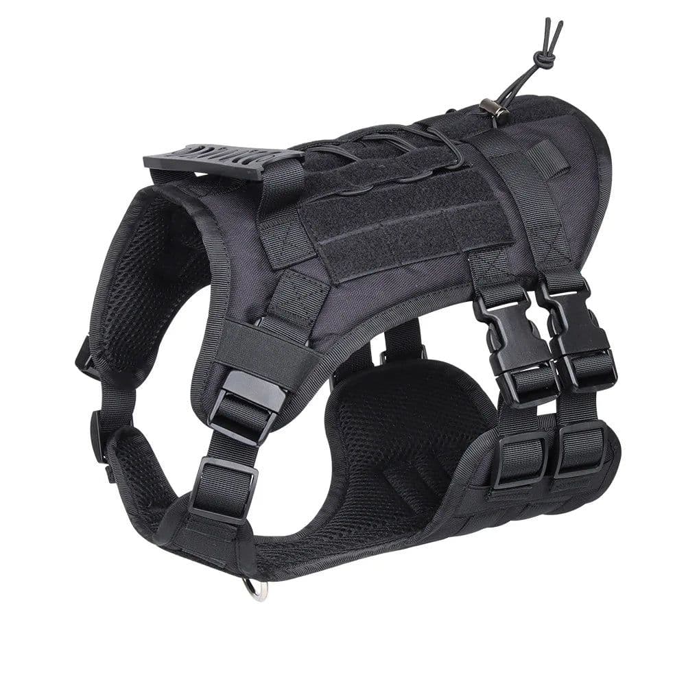 image-Medium Big Dog Harness Multifunction Tactical Dogs Vest More Solid Waterproof Oxford Cloth Dogs Harness Dog Accessoires Supplies