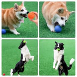 image-Pet Dog Ball Chew Toys Funny Bouncy Rubber Solid Ball for Small Large Dog Toys Outdoor Throwing Training Toys Supplies