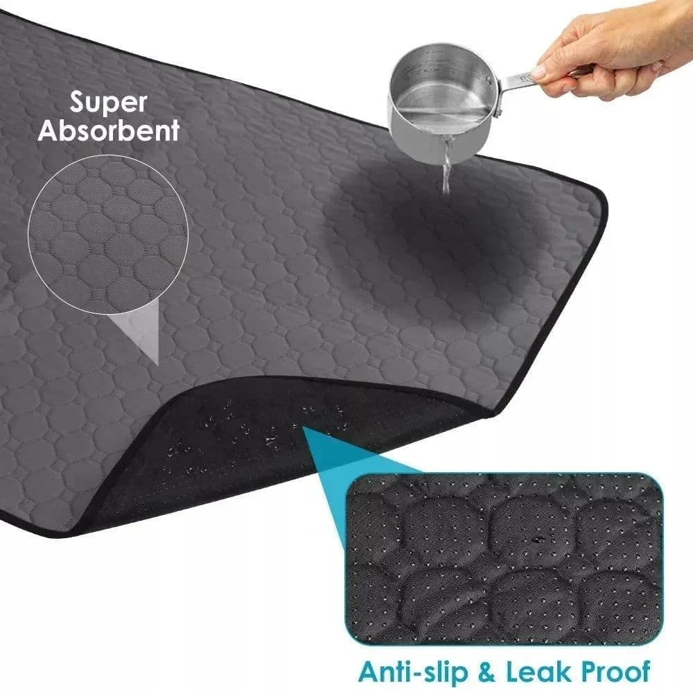 image-For Large Dogs Washable Dog Toilet Mat Reusable Training Pad Urine Absorbent Environment Protect Diaper Mat Dog Car Seat Cover