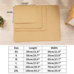 image-For Large Dogs Washable Dog Toilet Mat Reusable Training Pad Urine Absorbent Environment Protect Diaper Mat Dog Car Seat Cover
