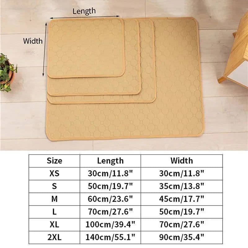 image-For Large Dogs Washable Dog Toilet Mat Reusable Training Pad Urine Absorbent Environment Protect Diaper Mat Dog Car Seat Cover