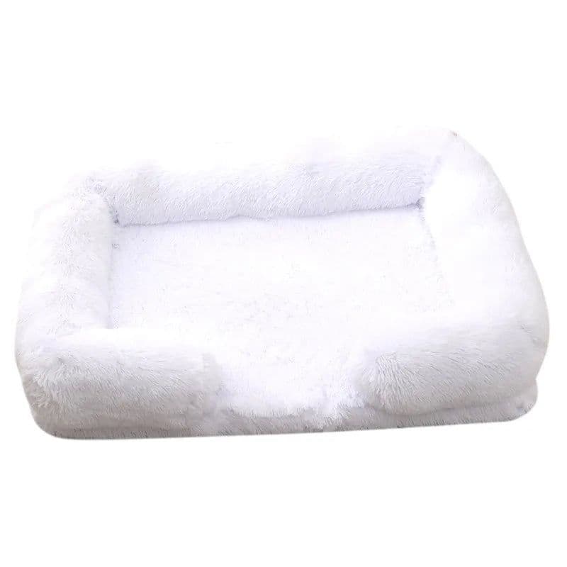 image-Large Dog Bed Dog Plush Pet Bed Winter Thickened Pad Dog Sleeping Bed Sofa Removable Pad Dog Small Large Dog square kennel