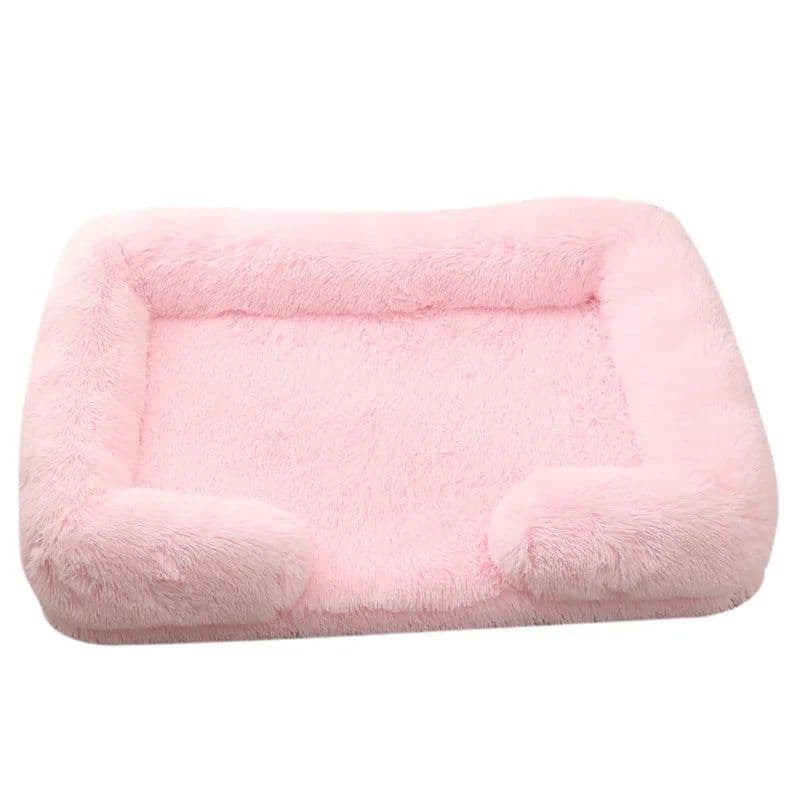 image-Large Dog Bed Dog Plush Pet Bed Winter Thickened Pad Dog Sleeping Bed Sofa Removable Pad Dog Small Large Dog square kennel