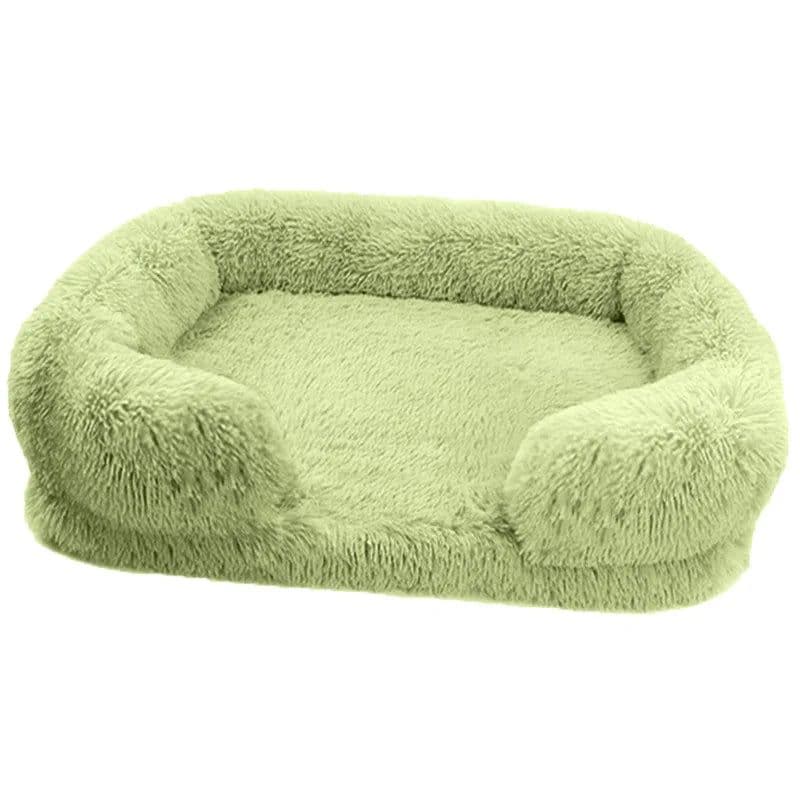 image-Large Dog Bed Dog Plush Pet Bed Winter Thickened Pad Dog Sleeping Bed Sofa Removable Pad Dog Small Large Dog square kennel