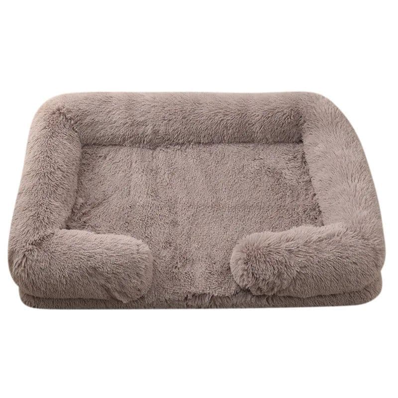 image-Large Dog Bed Dog Plush Pet Bed Winter Thickened Pad Dog Sleeping Bed Sofa Removable Pad Dog Small Large Dog square kennel