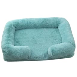 image-Large Dog Bed Dog Plush Pet Bed Winter Thickened Pad Dog Sleeping Bed Sofa Removable Pad Dog Small Large Dog square kennel