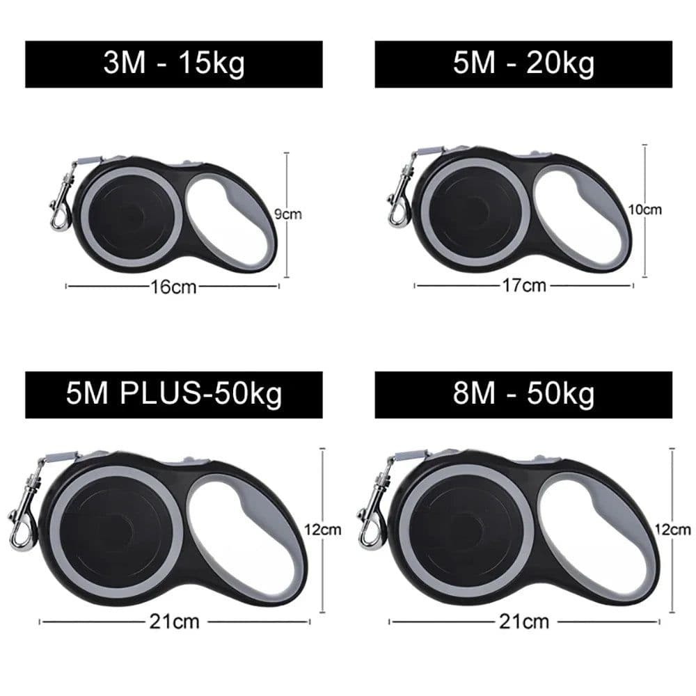image-3m 8m Dog Nylon Leash For Small Medium Large Dogs Cats Strong Retractable Durable Pet Traction Rope French Bulldog Pug Supplies
