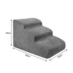image-Detachable Cat Dog Stairs 2/3 Steps Ramp Sofa Puppy Old Dogs Non-slip Removable Ladder Climbing Aid High Couch Bed Pet Supplies
