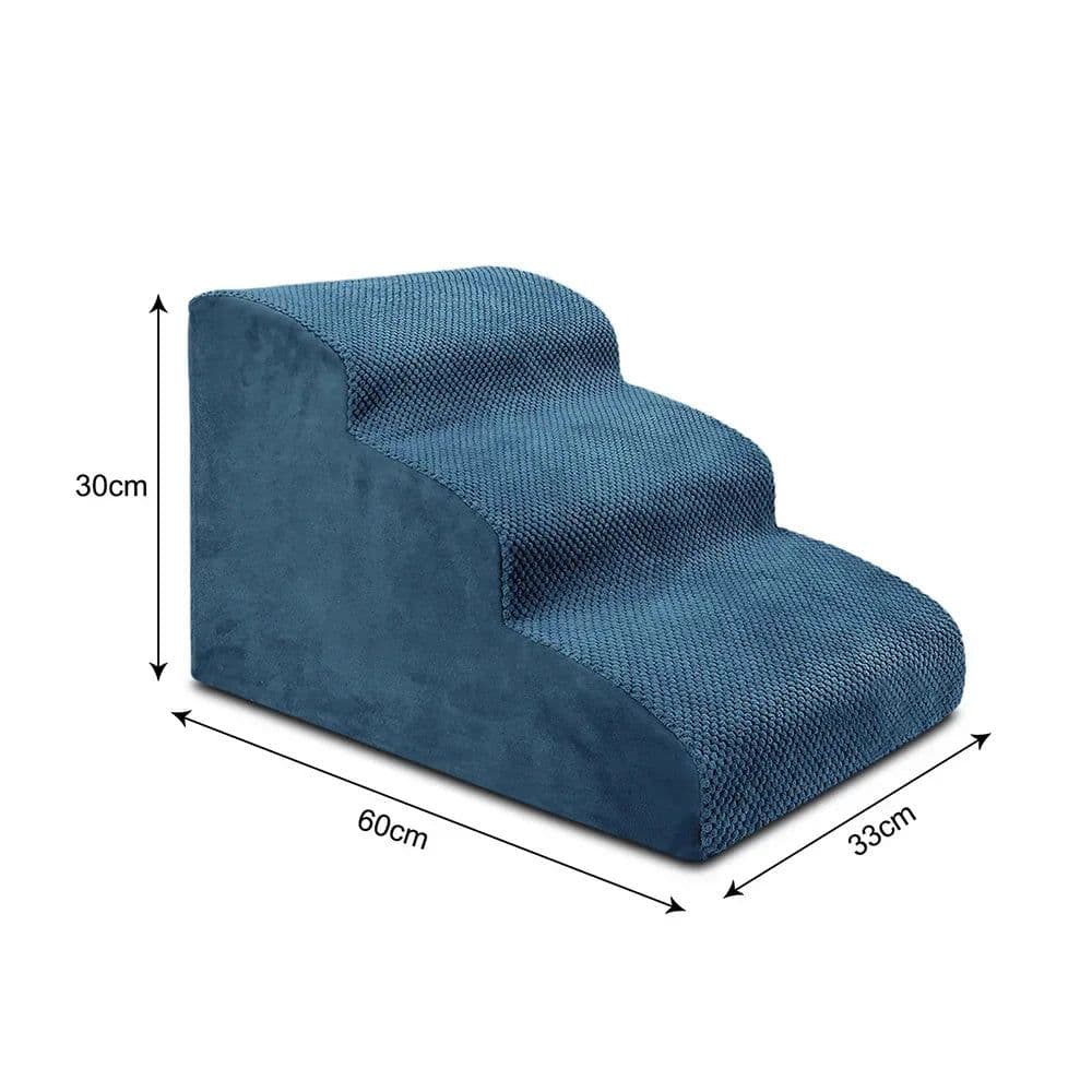 image-Detachable Cat Dog Stairs 2/3 Steps Ramp Sofa Puppy Old Dogs Non-slip Removable Ladder Climbing Aid High Couch Bed Pet Supplies