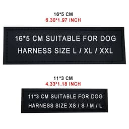 image-2 PCS Personalized Dog Name Tag Reflective Pet Harness Collar ID Label Stickers Custom text Paw Heart Logo Harness Tags