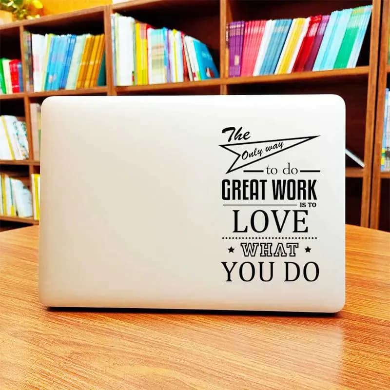 image-Motivational Life Wisdom Quote Laptop Sticker for Macbook Pro 14 Air Retina 11 12 13 Inch Mac Book Skin Lenovo HP Notebook Decal