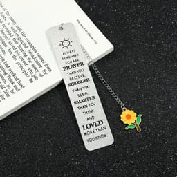 image-Inspirational Bookmarks, Metal Bookmarks for Book Lovers Collection Reading Markers for Family Friends Men Women Reading Markers