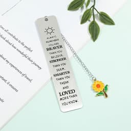 image-Inspirational Bookmarks, Metal Bookmarks for Book Lovers Collection Reading Markers for Family Friends Men Women Reading Markers