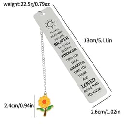 image-Inspirational Bookmarks, Metal Bookmarks for Book Lovers Collection Reading Markers for Family Friends Men Women Reading Markers