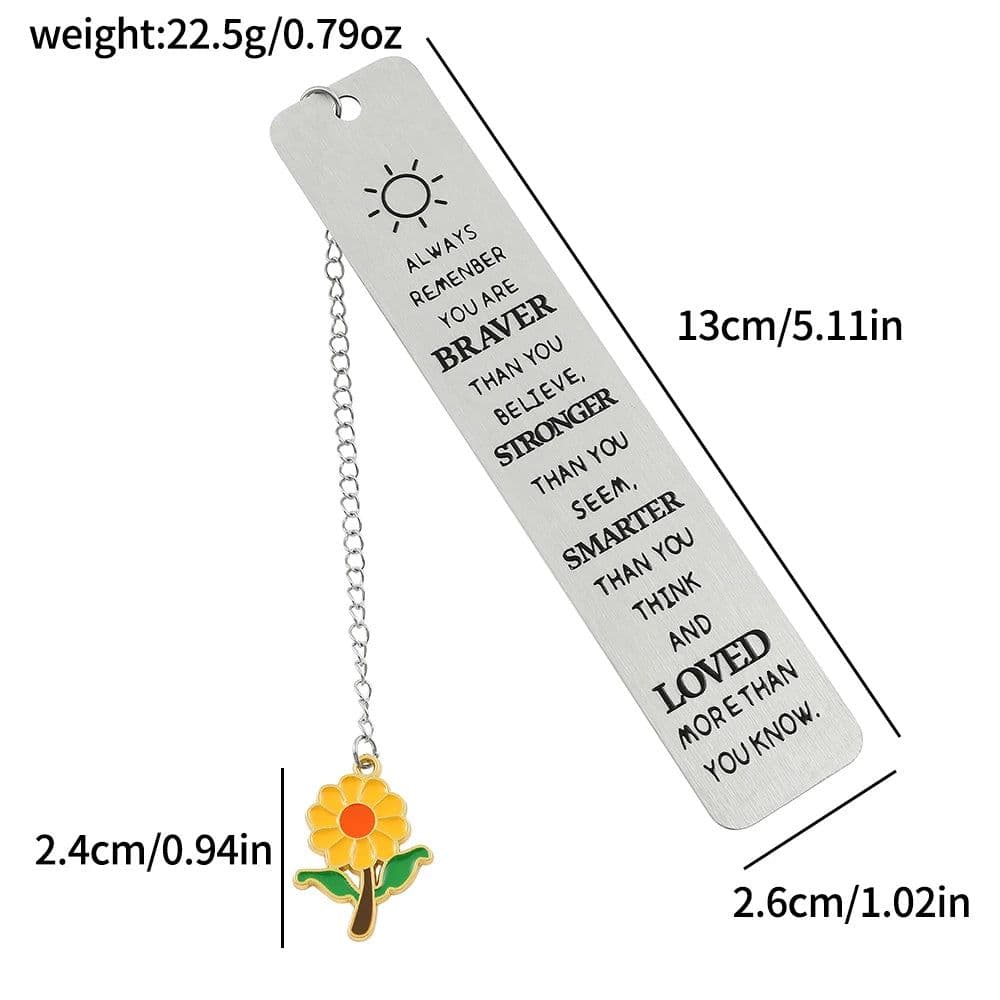 image-Inspirational Bookmarks, Metal Bookmarks for Book Lovers Collection Reading Markers for Family Friends Men Women Reading Markers