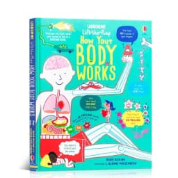 image-Lift-the-Flap How Your Body Works Education English Picture Book Extracurricular Reading Science Knowledge Learning Toys