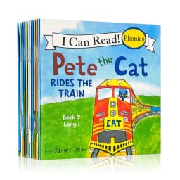 image-12pcs Books Pete The I Can Read Phonics Learning English Picture Book Kids Short Vowel Long Vowel Words Pocket Reading Book