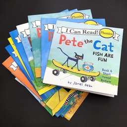 image-12pcs Books Pete The I Can Read Phonics Learning English Picture Book Kids Short Vowel Long Vowel Words Pocket Reading Book