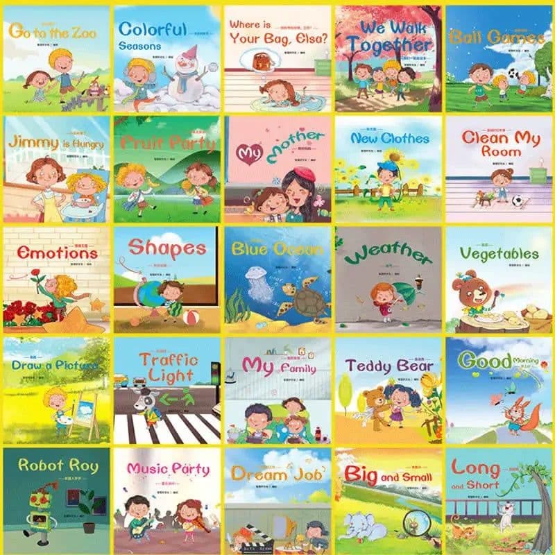 image-60 graded reading books for children's English picture books for early childhood education